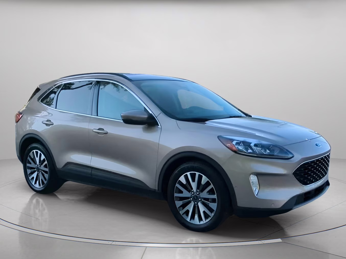 2020 Desert Gold Metallic Ford Escape Titanium Hybrid FWD SUV