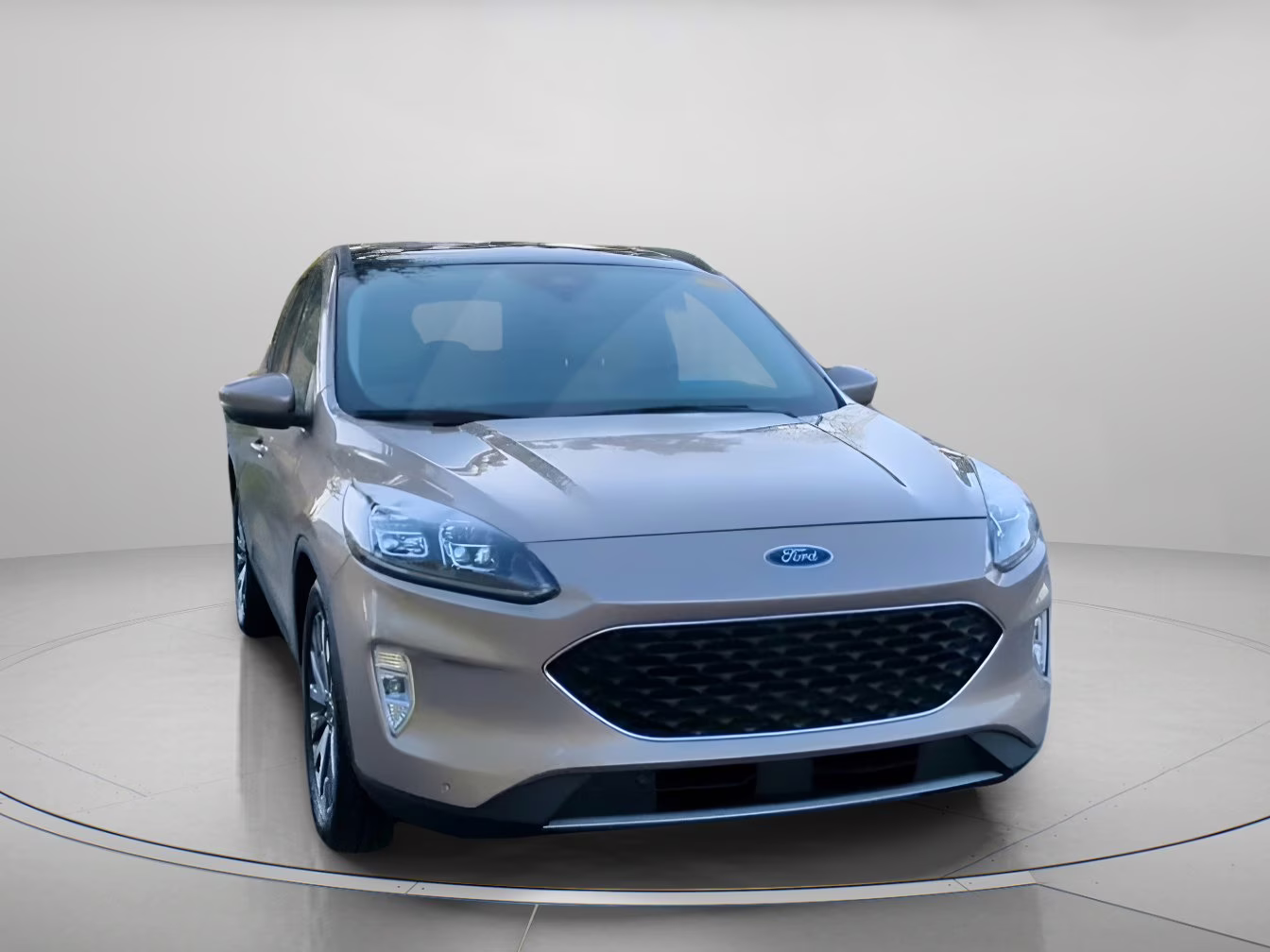 2020 Desert Gold Metallic Ford Escape Titanium Hybrid FWD SUV