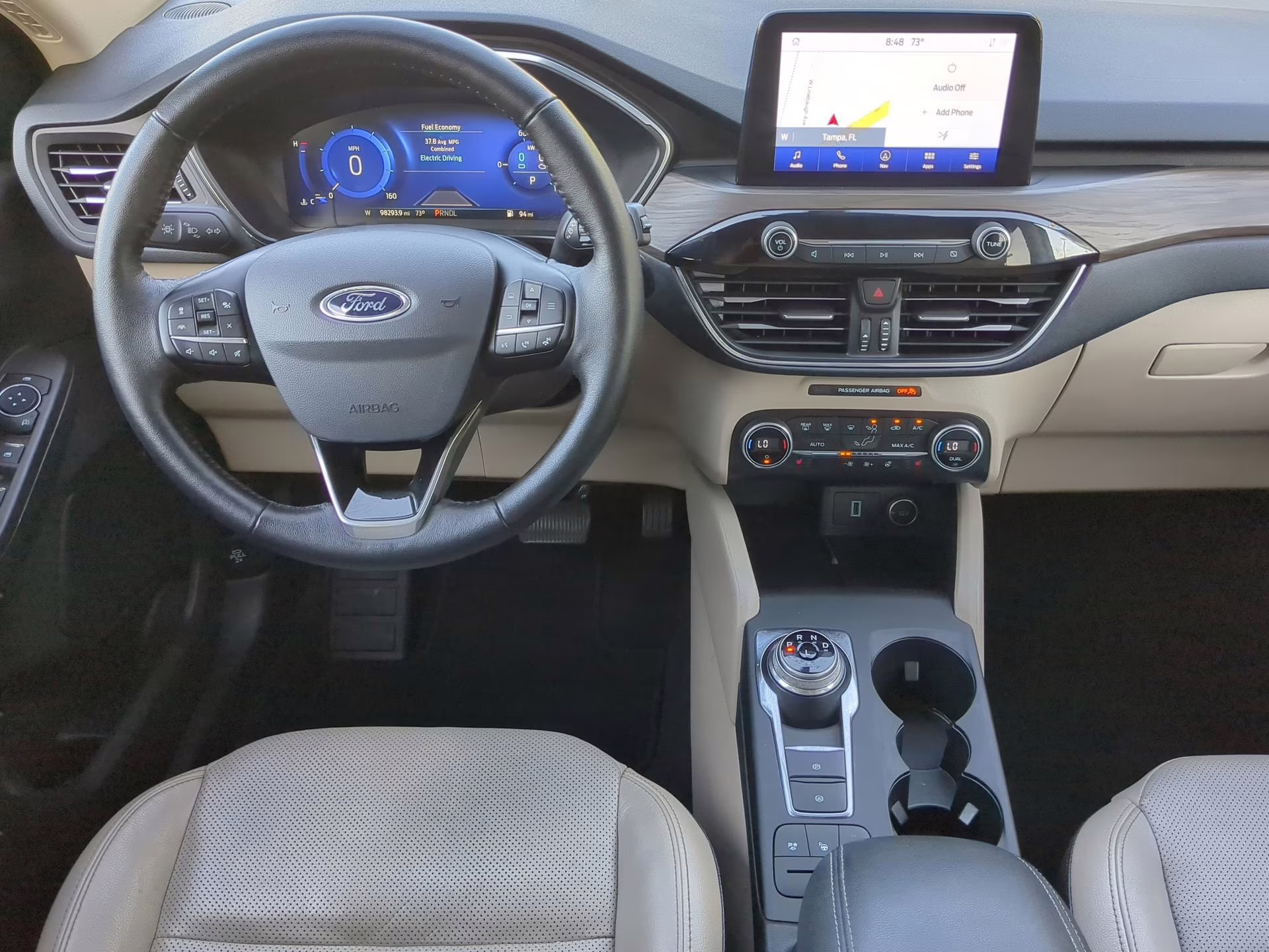 2020 Desert Gold Metallic Ford Escape Titanium Hybrid FWD SUV