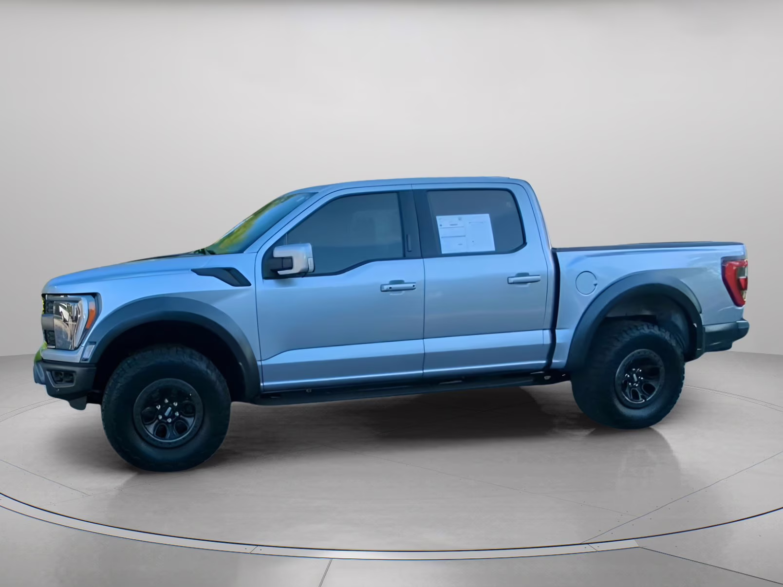 2023 Iconic Silver Metallic Ford F-150 Raptor Crew Cab Pickup 4X4 Truck