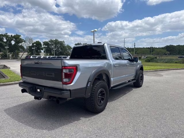 2023 Iconic Silver Metallic Ford F-150 Raptor Crew Cab Pickup 4X4 Truck