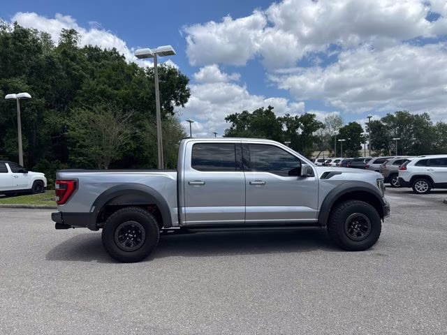 2023 Iconic Silver Metallic Ford F-150 Raptor Crew Cab Pickup 4X4 Truck