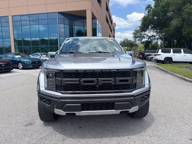 2023 Iconic Silver Metallic Ford F-150 Raptor Crew Cab Pickup 4X4 Truck
