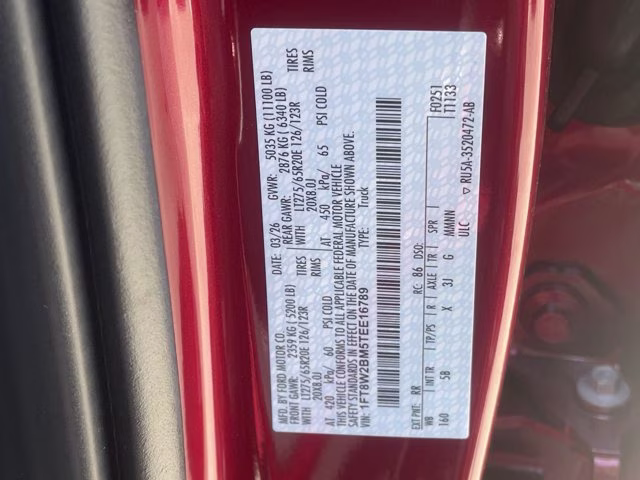2026 Ruby Red Metallic Tinted Clearcoat Ford Super Duty F-250 SRW LARIAT 4X4 Truck