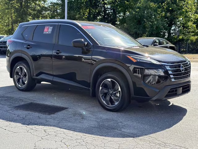 2024 Super Black Nissan Rogue SV FWD SUV