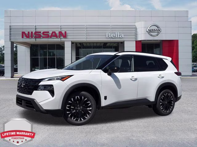 2026 Everest White Pearl Tricoat Nissan Rogue Dark Armor AWD SUV