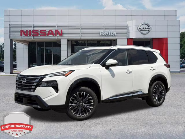 2026 Everest White Pearl Tricoat Nissan Rogue Platinum AWD SUV