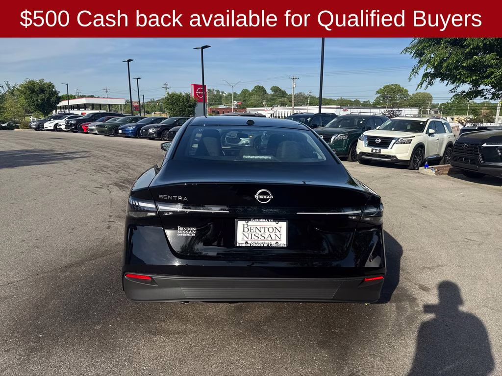 2026 Super Black Nissan Sentra S FWD Sedan