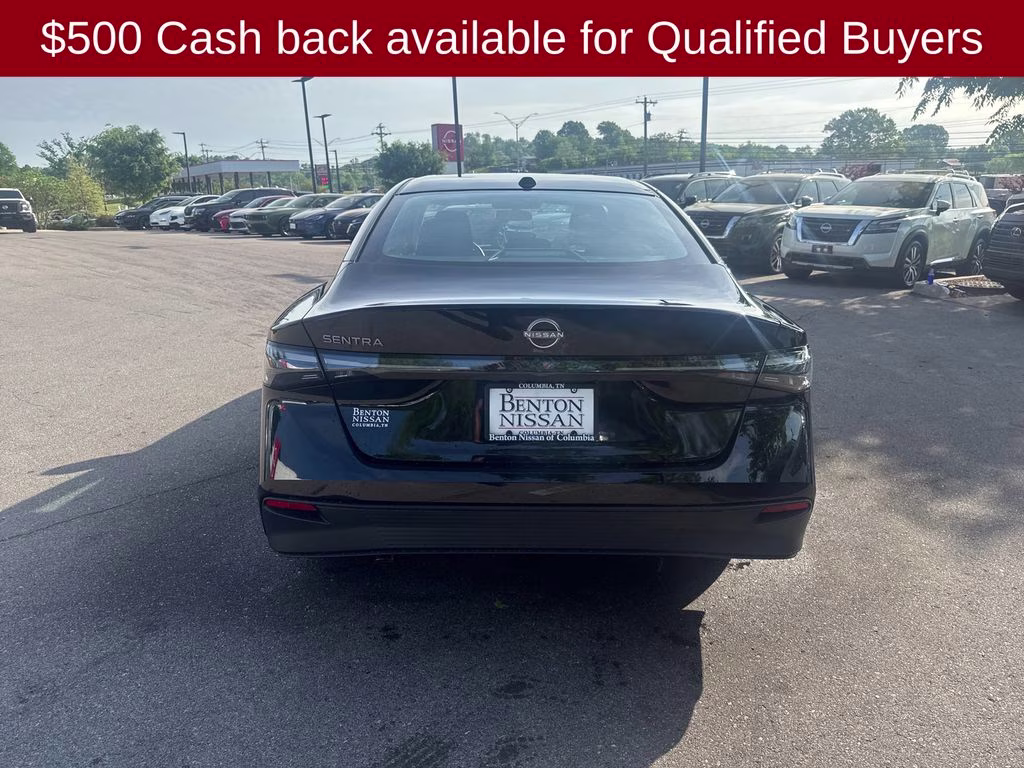 2026 Super Black Nissan Sentra S FWD Sedan