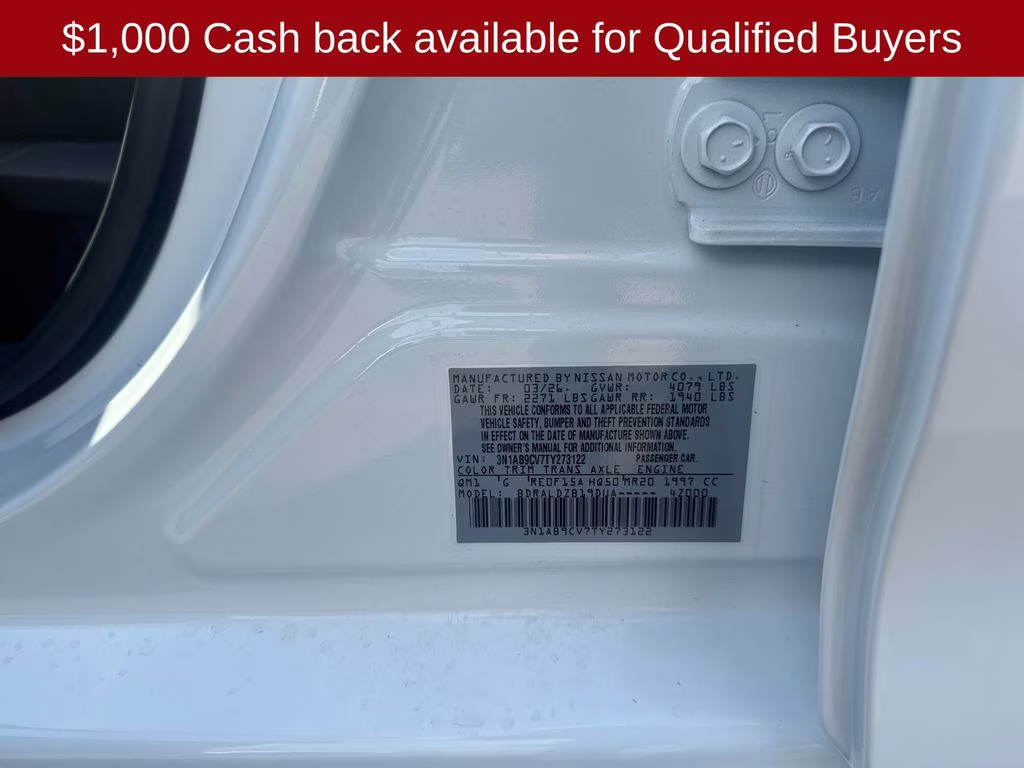 2026 Fresh Powder Nissan Sentra SV FWD Sedan