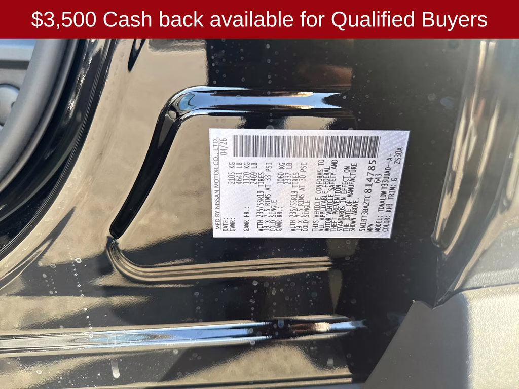 2026 Super Black Nissan Rogue Dark Armor FWD SUV