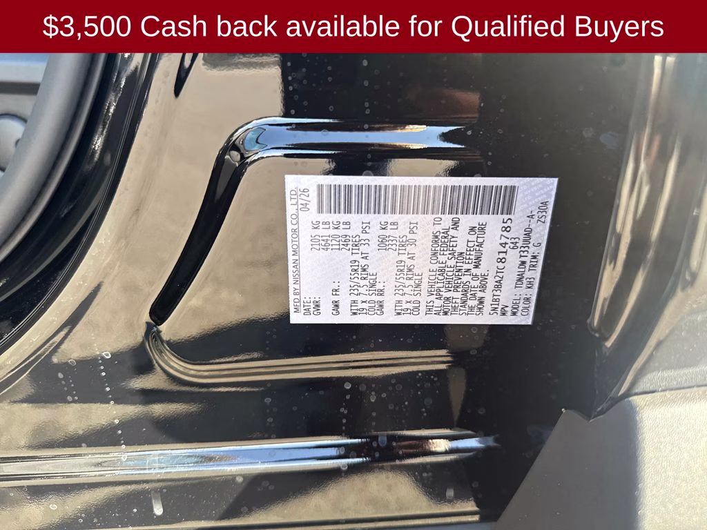 2026 Super Black Nissan Rogue Dark Armor FWD SUV