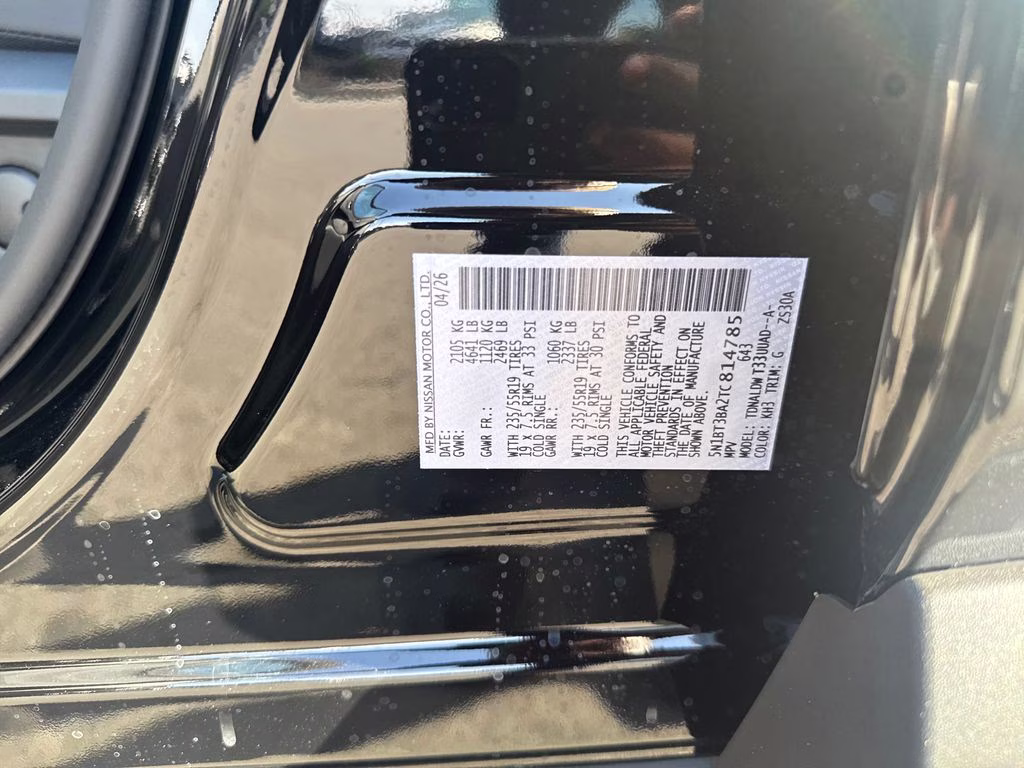 2026 Super Black Nissan Rogue Dark Armor FWD SUV