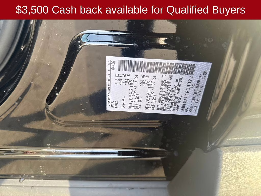 2026 Super Black Nissan Rogue Dark Armor FWD SUV