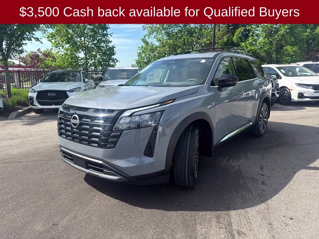 2026 Boulder Gray Pearl Nissan Pathfinder Platinum 4X4 SUV