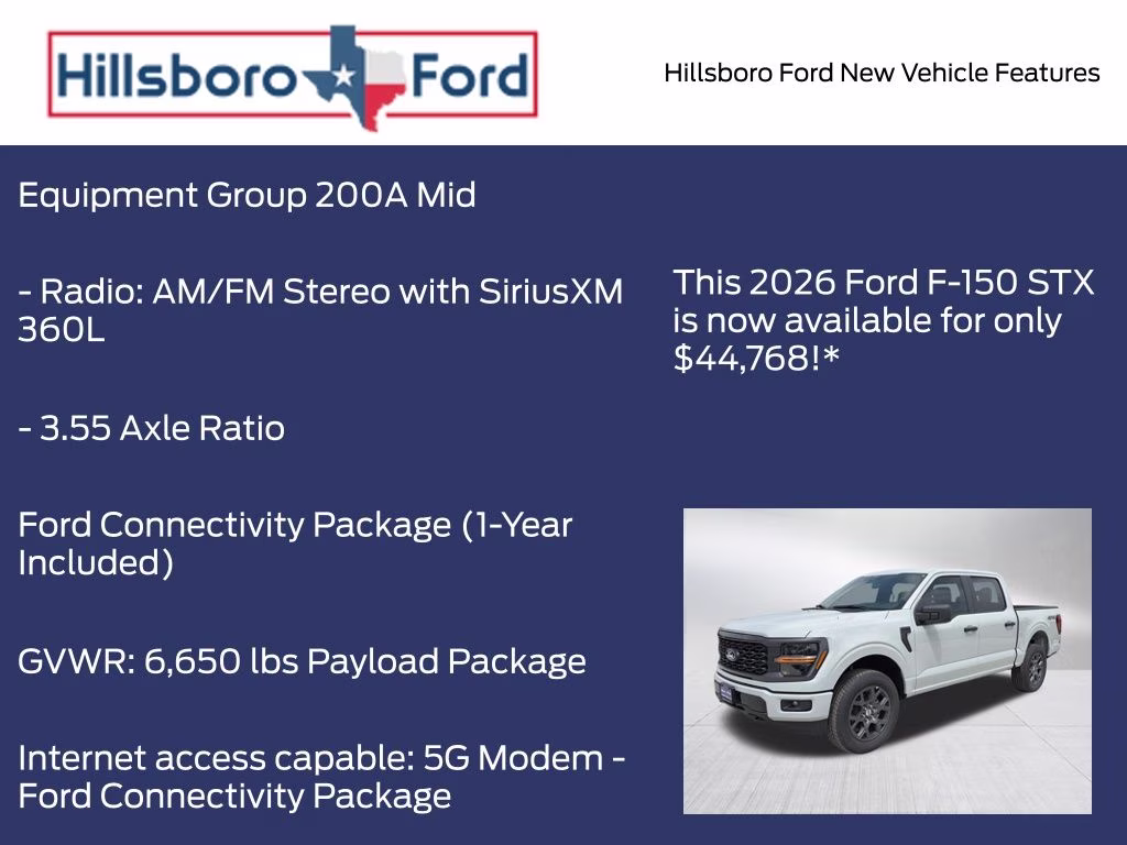 2026 Avalanche Ford F-150 STX 4X4 Truck