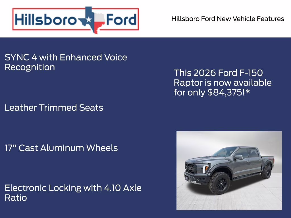 2026 Carbonized Gray Metallic Ford F-150 Raptor 4X4 Truck