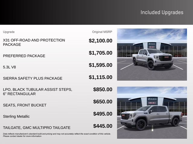 2026 Sterling Metallic GMC Sierra 1500 Elevation 4X4 Truck