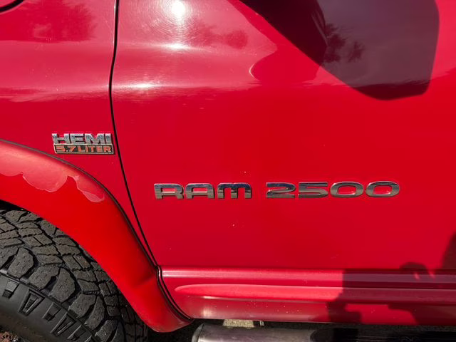 2004 Flame Red Dodge Ram 2500 SLT 4X4 Truck