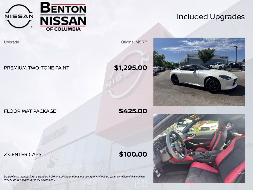 2026 Pearl White/Super Black Nissan Z Performance RWD Coupe