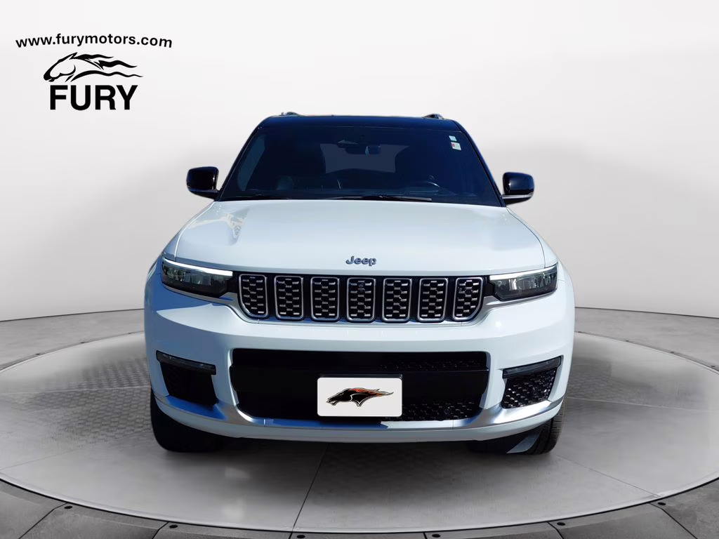 2021 Bright White Clearcoat Jeep Grand Cherokee L Summit w/Advanced & Luxury Tech Pkgs 4X4 SUV