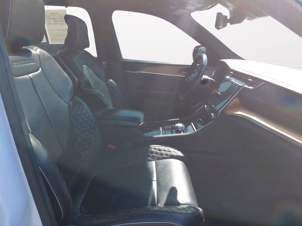 2021 Bright White Clearcoat Jeep Grand Cherokee L Summit w/Advanced & Luxury Tech Pkgs 4X4 SUV