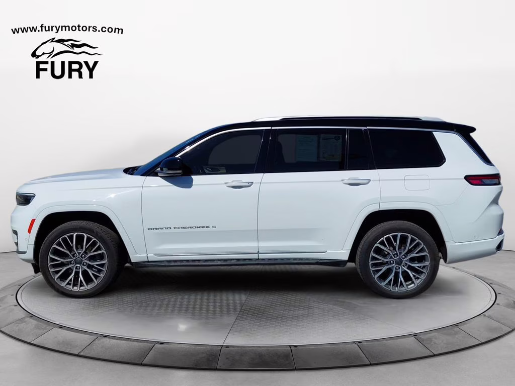 2021 Bright White Clearcoat Jeep Grand Cherokee L Summit w/Advanced & Luxury Tech Pkgs 4X4 SUV