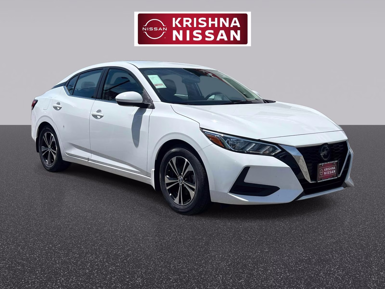 2023 White Nissan Sentra SV FWD Sedan