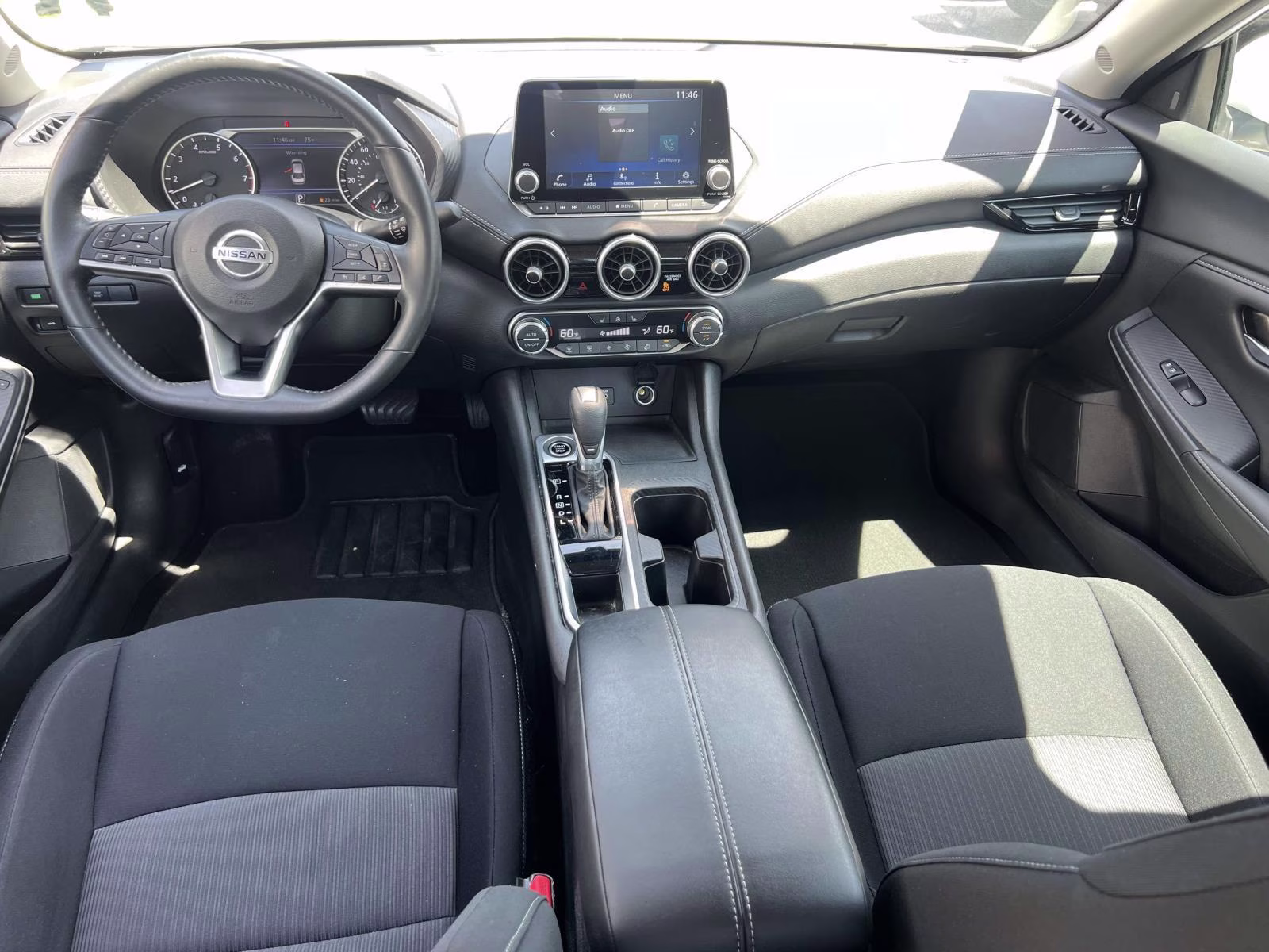 2023 White Nissan Sentra SV FWD Sedan