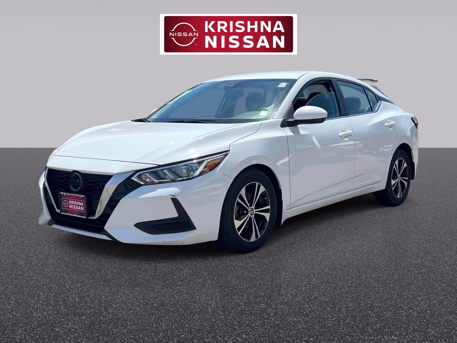 2023 White Nissan Sentra SV FWD Sedan