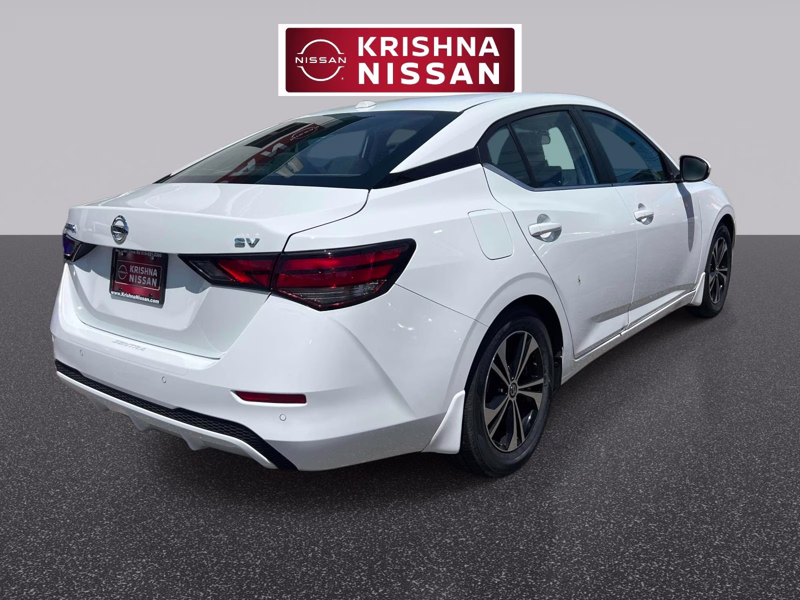 2023 White Nissan Sentra SV FWD Sedan