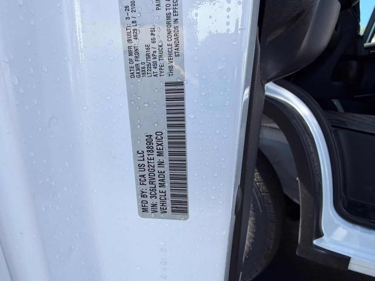 2026 Bright White Clearcoat Ram ProMaster 2500 High Roof FWD Van