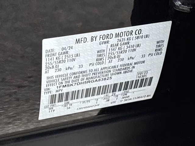 2024 Black Metallic Ford Explorer XLT RWD SUV