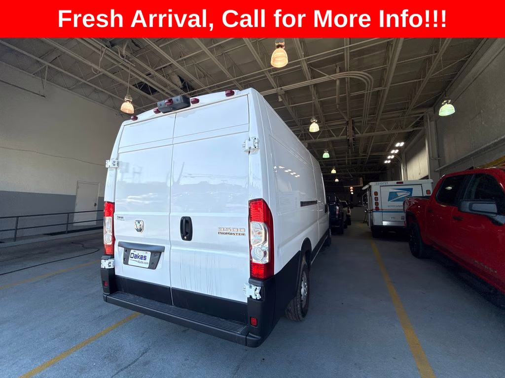 2023 Bright White Clearcoat Ram ProMaster 3500 High Roof FWD Van