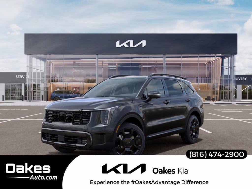 2026 Interstellar Gray Kia Sorento Hybrid X-Line SX Prestige AWD SUV