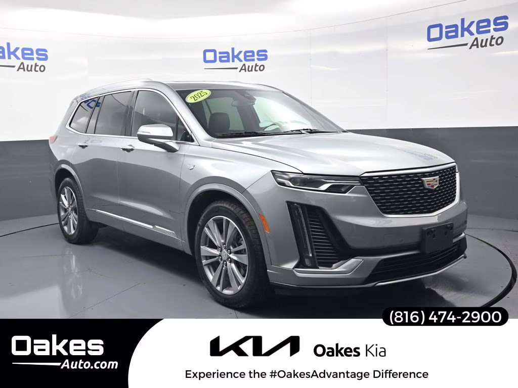 2025 Argent Silver Metallic Cadillac XT6 Premium Luxury FWD SUV