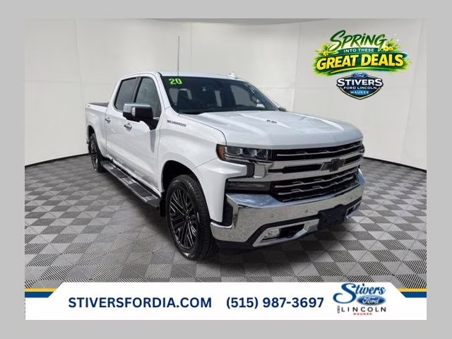 2020 Summit White Chevrolet Silverado 1500 LTZ 4X4 Truck