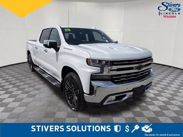 2020 Summit White Chevrolet Silverado 1500 LTZ 4X4 Truck
