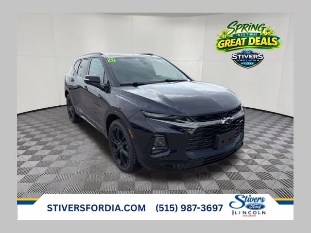 2020 Midnight Blue Metallic Chevrolet Blazer RS FWD SUV