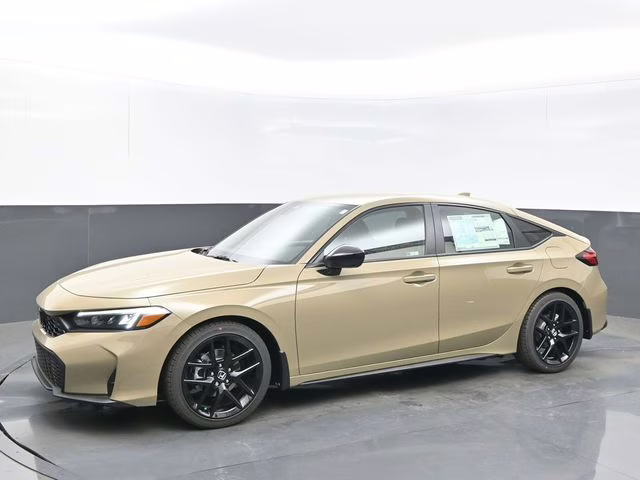 2026 Sand Dune Pearl Honda Civic Sport FWD Hatchback