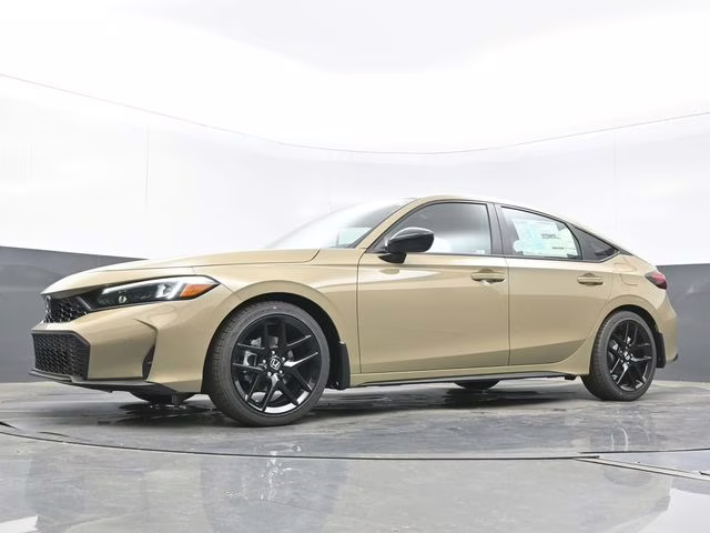 2026 Sand Dune Pearl Honda Civic Sport FWD Hatchback