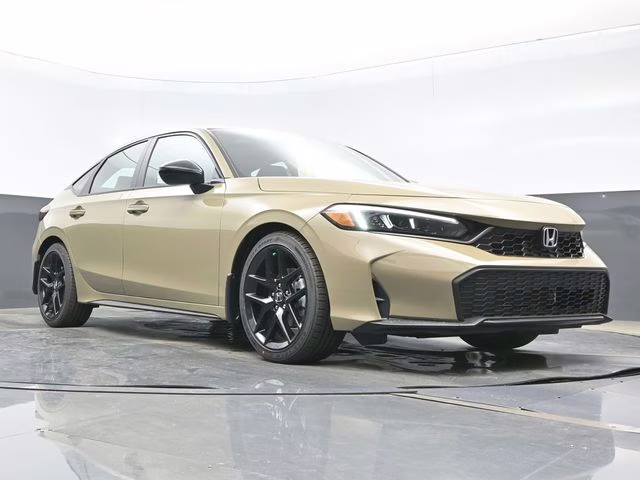 2026 Sand Dune Pearl Honda Civic Sport FWD Hatchback