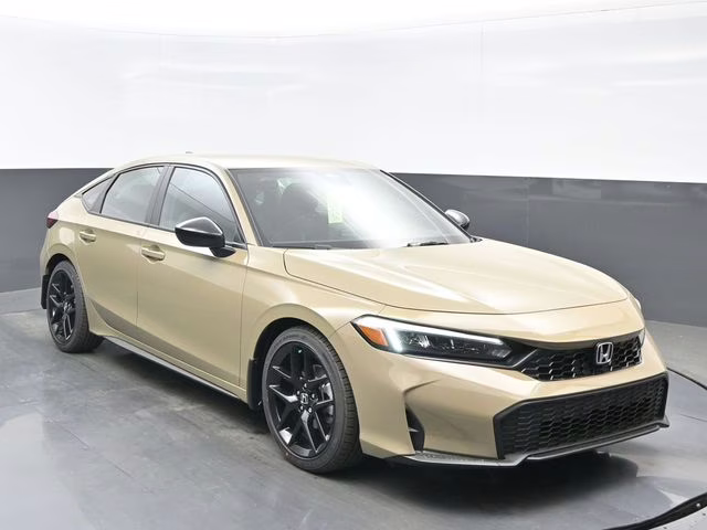 2026 Sand Dune Pearl Honda Civic Sport FWD Hatchback