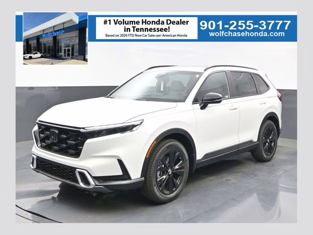 2026 Platinum White Pearl Honda CR-V Hybrid Sport Touring AWD SUV
