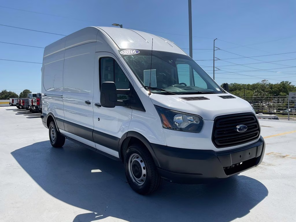 2016 Oxford White Ford Transit-350 HIGH ROOF RWD Van