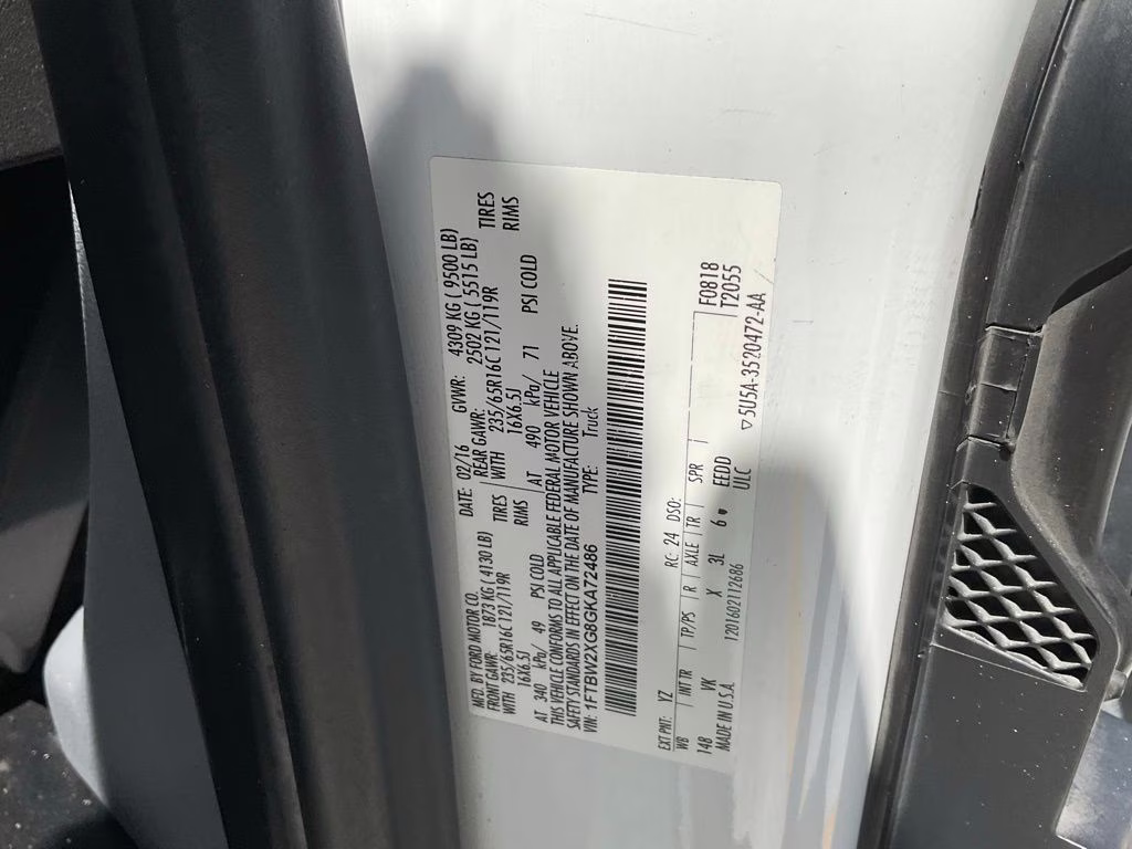 2016 Oxford White Ford Transit-350 HIGH ROOF RWD Van