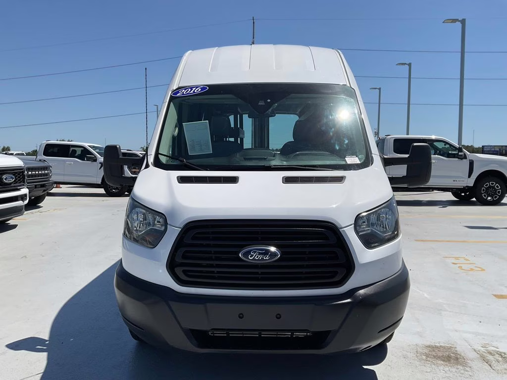 2016 Oxford White Ford Transit-350 HIGH ROOF RWD Van