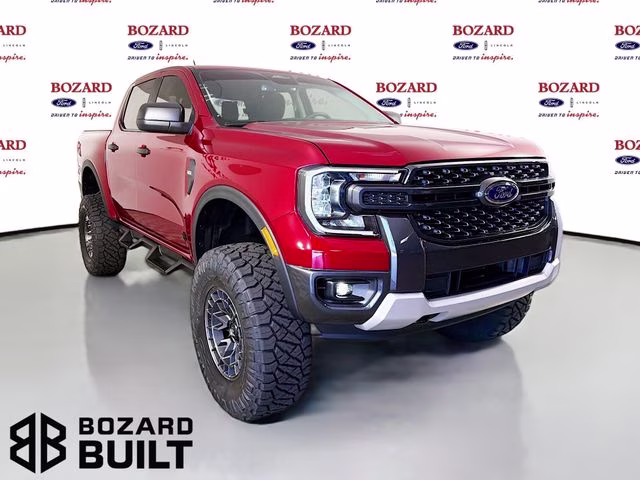 2026 Ruby Red Metallic Tinted Clearcoat Ford Ranger XLT Bozard Built 4X4 Truck