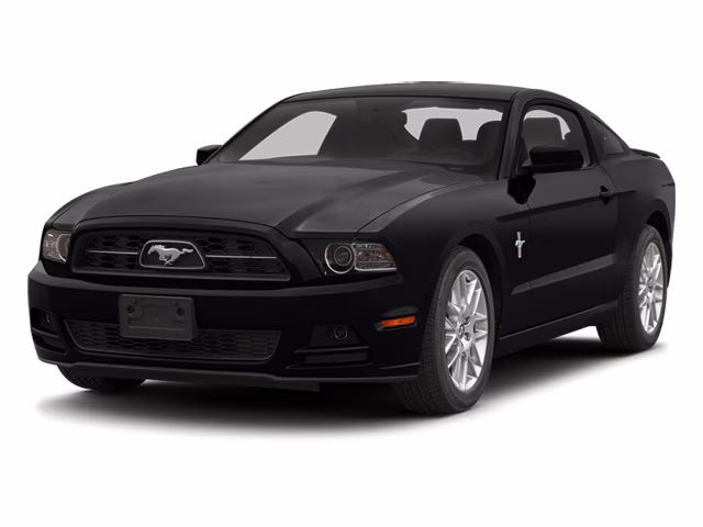 2014 Black Ford Mustang V6 Premium RWD Coupe