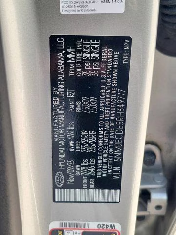 2024 Shimmering Silver Hyundai Tucson Limited AWD SUV